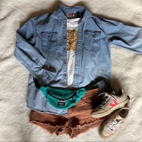 Host Pick✨ Hand Dyed Denim Button Down - Picture 15 of 16